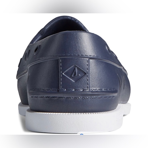 New SPERRY Top Sider Float Shoes Boating Navy Blue White Slip-Ons Nautical NWT - Picture 6 of 13